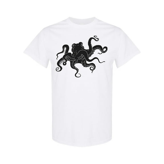 Big Octopus With Long Tentacles T-Shirt Men -Image by Shutterstock, Male Large
