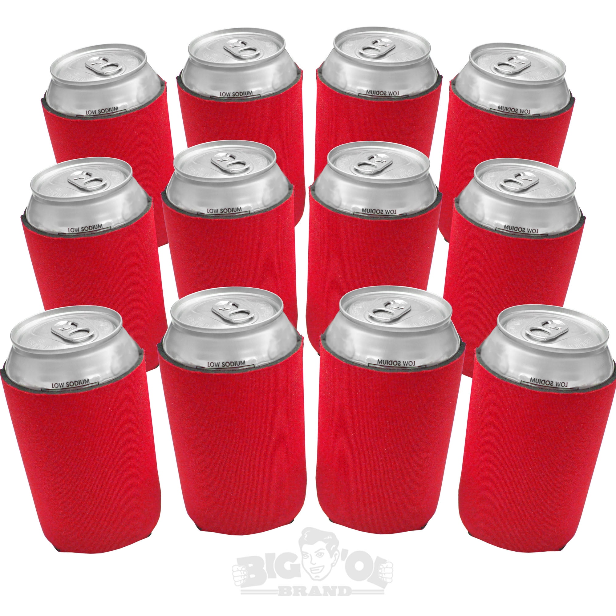 12 oz. Can Cooler Red Bandana ( 12 pack ) – SIC Lifestyle-wholesale