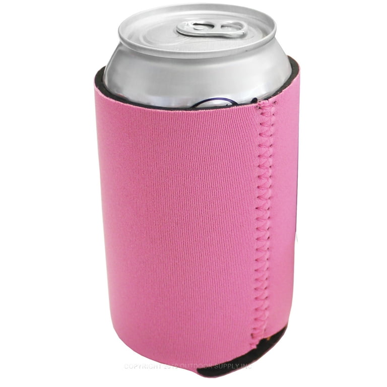 Neoprene Reversible Can Cooler Pink