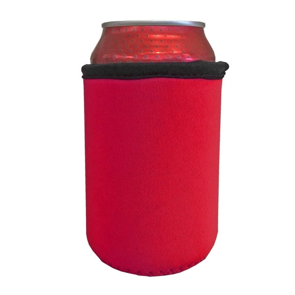 Big Ol' Thick Neoprene Can Cooler Beverage Insulator Red