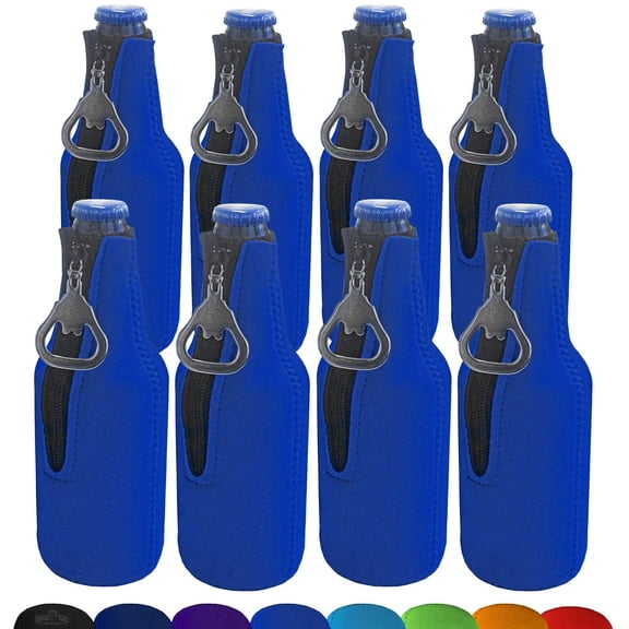 Big Ol' Zipper Bottle Cooler Sleeve with Bottle Opener