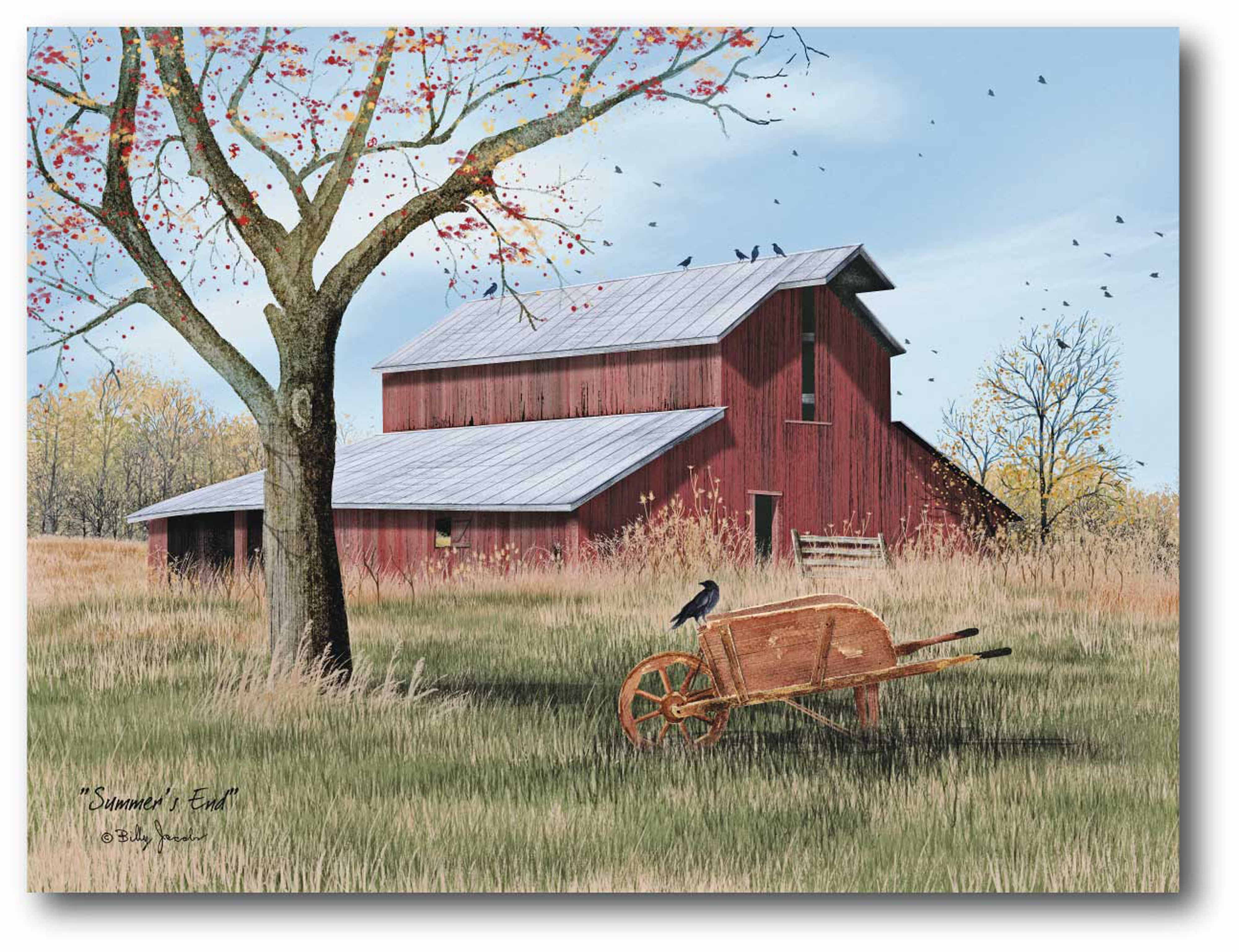 Big Old Red Barn Gallery-Wrapped Canvas Wall Art, 16x20 - Walmart.com