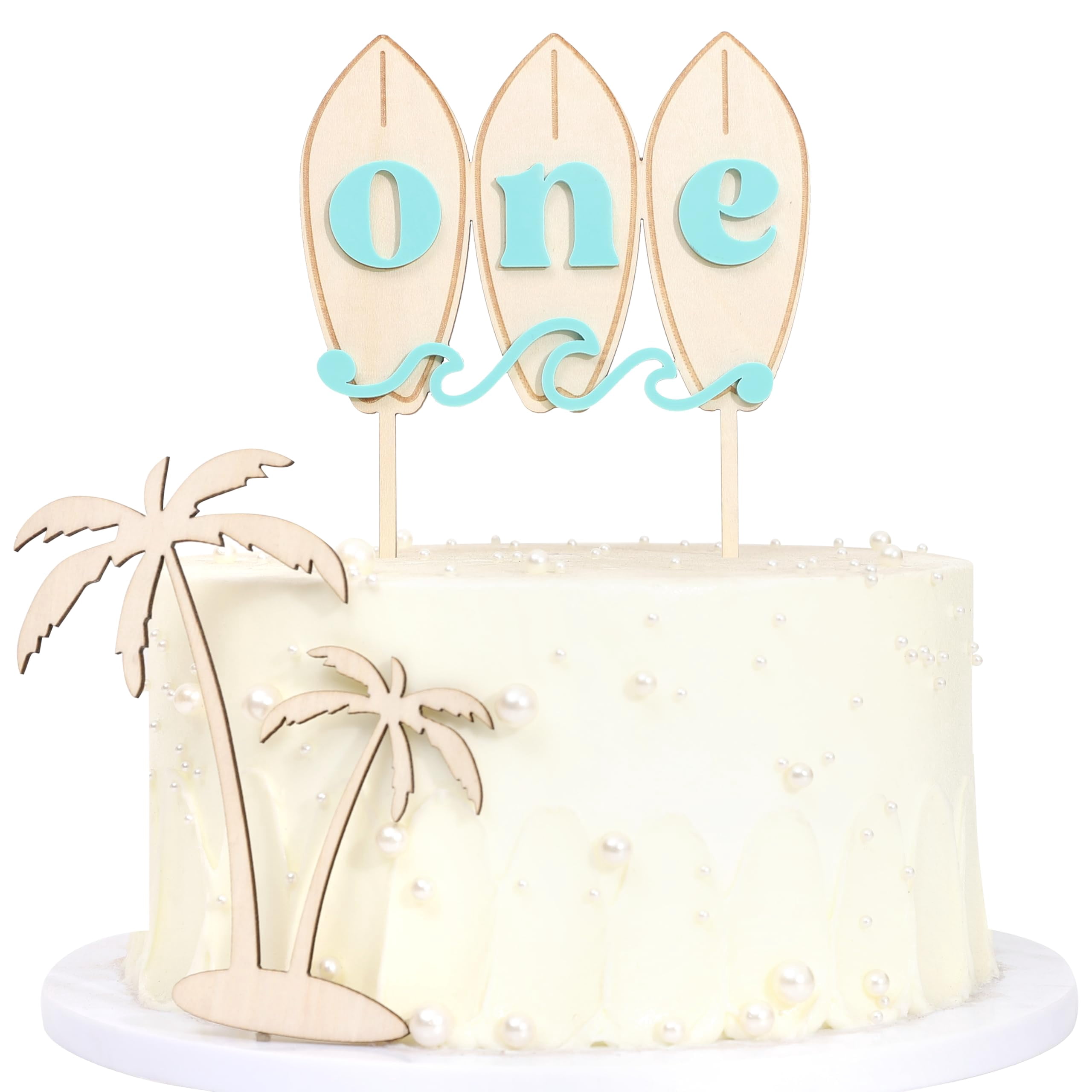 Big One Wave Surf Wood Cake ITL1 Topper - Surfboard Birthday Cake ...