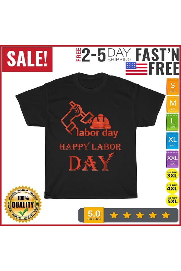 Big Orange Labor day logo Vintage T Shirt Men Fashion 2023 Women T Shirt Short