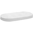 thumbnail image 1 of Big Oshi 2" Foam Bassinet Mattress, White, Oval 13" x 29" x 2", 1 of 4