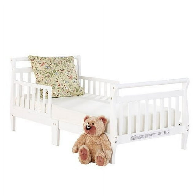 Big Oshi Classic Design Sleigh Toddler Bed White
