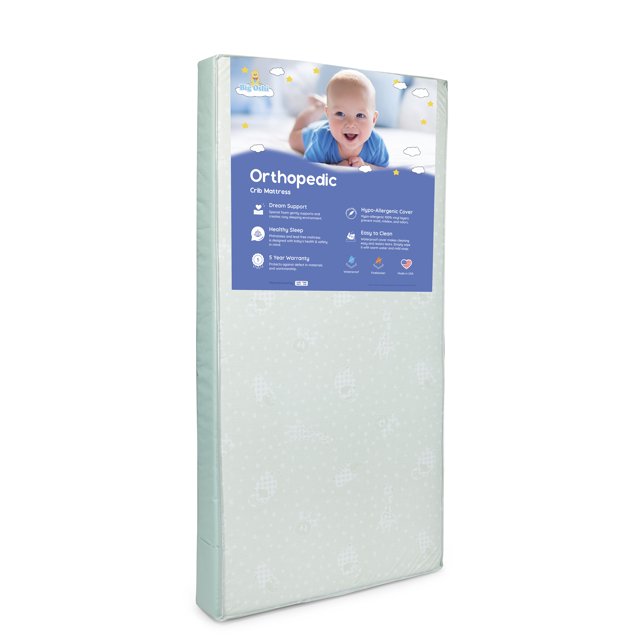 Big Oshi Full Size Baby Crib and Toddler Bed Mattress 52x27.5x5 Inch