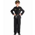 thumbnail image 1 of Big Outfits for Boys Policess Officer Kids With Hat Belt Hand Fall Clothing Sets Black Size 9-10T, 1 of 6