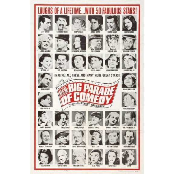 Big Parade Of Comedy Movie Poster 24x36 24inx36in Multi-Color Square Adults Best Posters