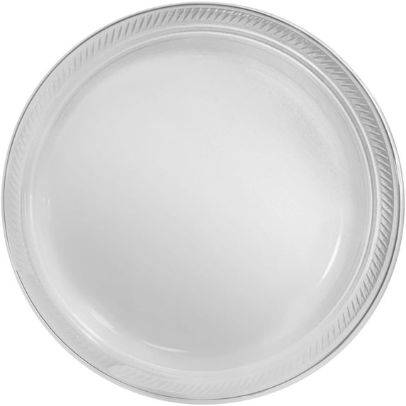 Big Party Pack Clear Plastic Plates, 10.25", Pack of 50