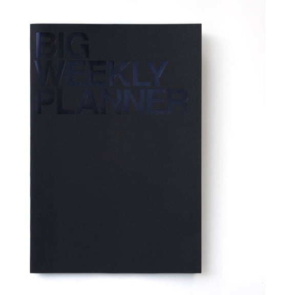 Big Personal Wide Spaces Weekly Planner 28 Sheets Black