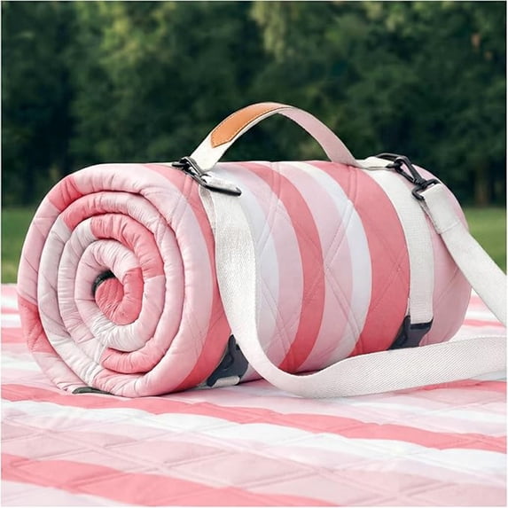 Big Picnic Blankets Beach Blanket Waterproof Sandproof, 80''x80'' Giant 5-Layer Outdoor Camping Blanket Rug Easily Foldable Picnic Mat for Grass, Hiking, Travel, Concerts, Indoor