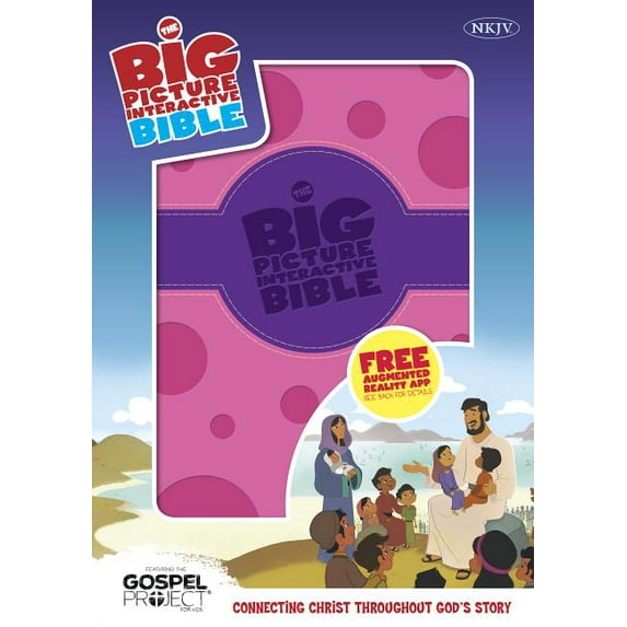 The Big Picture Interactive / The Gospel Project: The NKJV Big Picture Interactive Bible, Purple/Pink Polka Dot LeatherTouch : Connecting Christ Throughout God's Story (Hardcover)