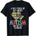 thumbnail image 1 of Big Piece Of My Heart Has Autism Grandson Awareness Puzzle T-Shirt, 1 of 4