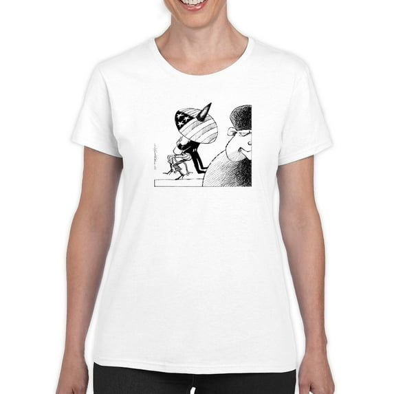 Big Pin T-Shirt Women -Wilfred Hildonen Designs, Female 5X-Large