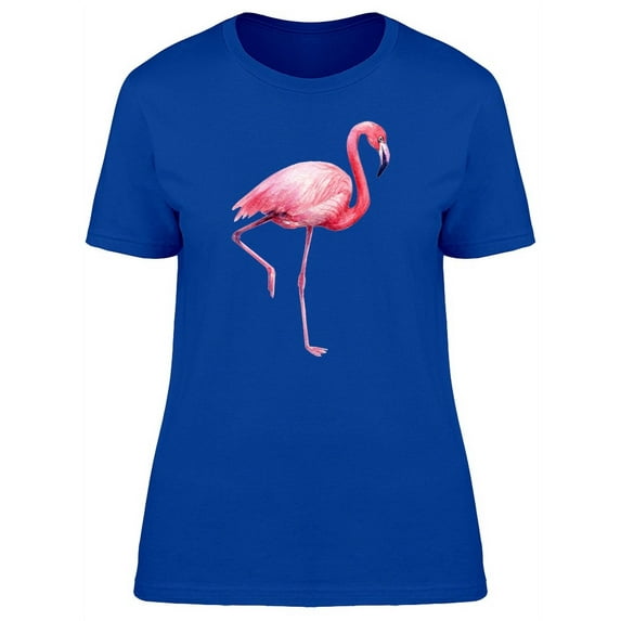 Big Pink Flamingo T-Shirt Women -Image by Shutterstock, Female Large