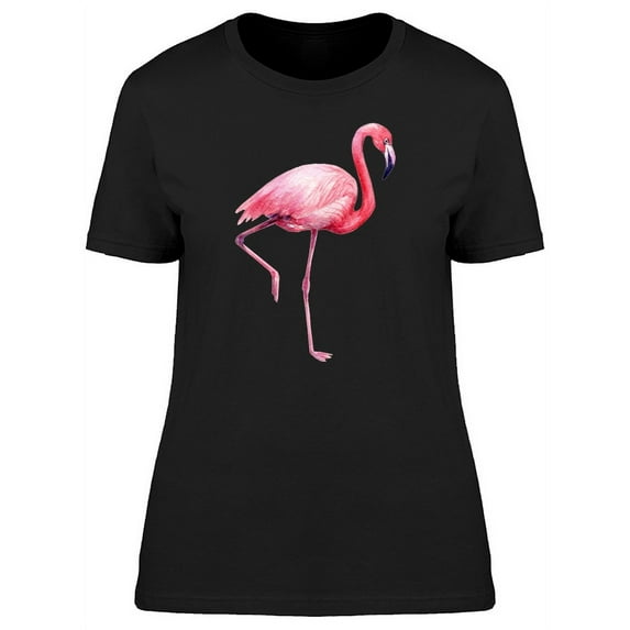 Big Pink Flamingo T-Shirt Women -Image by Shutterstock, Female Medium