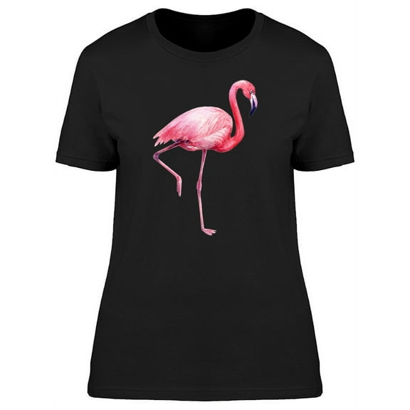 Big Pink Flamingo T-Shirt Women -Image by Shutterstock, Female Medium
