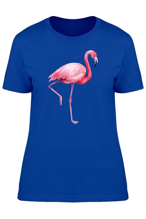 Big Pink Flamingo T-Shirt Women -Image by Shutterstock, Female XX-Large