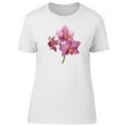 thumbnail image 1 of Big Pink Orchid Flowers T-Shirt Women -Image by Shutterstock, Female XX-Large, 1 of 4