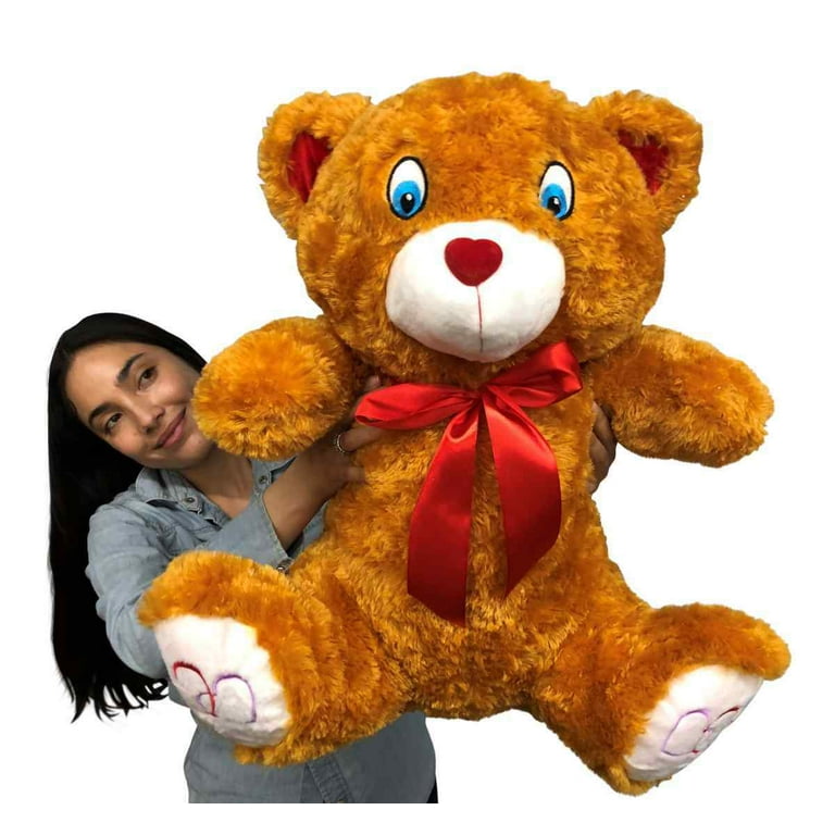 Big Plush® 2 Foot Teddy Bear 24 Inches Soft Brown with Red Nose