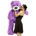 thumbnail image 1 of Big Plush 5 Foot Super Soft Purple Teddy Bear Large Stuffed Animal, 1 of 10