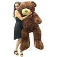 thumbnail image 1 of Big Plush 5 Foot Teddy Bear Soft Brown Premium Giant Stuffed Animal 60 Inch Snuggle Buddy, 1 of 18