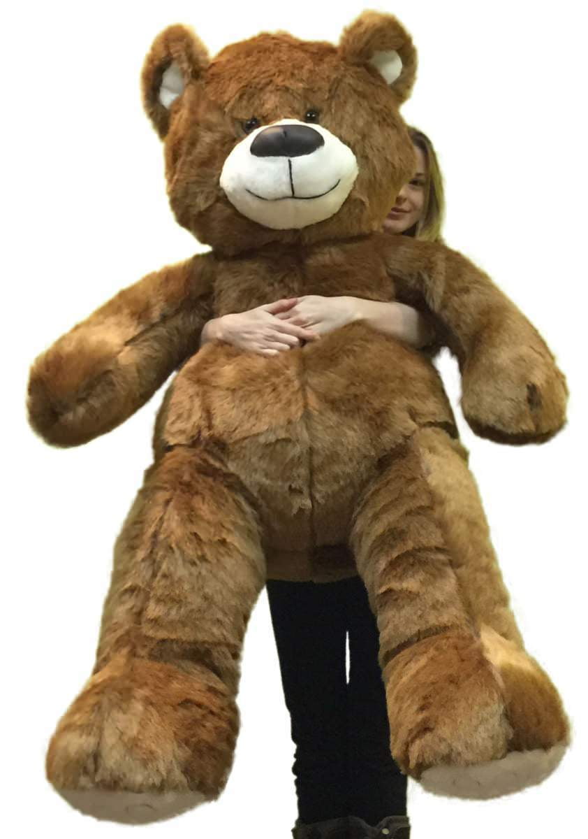 Big Plush Giant Brown Teddy Bear 5 Foot Soft Polyester Stuffed