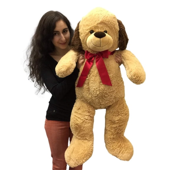 Big Plush Giant Stuffed Puppy Dog, 36-Inch, Brown, Pillow-Soft Polyester