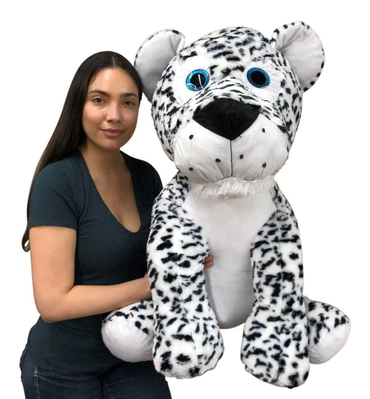 Big Plush® Giant Stuffed Snow Leopard 36 Inches 91 cm Soft Big Plush Wild Cat Three Feet Tall New