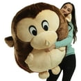 thumbnail image 1 of Big Plush Monkey Smush Ball, Jumbo Size 3 Feet Tall, 12 Pounds, 1 of 10