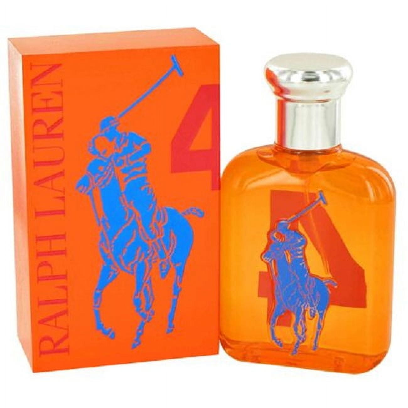 POLO BIG PONY 4 ORANGE * Ralph Lauren 2.5 oz / 75 ml EDT (EDT) Men Cologne Spray
