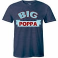 thumbnail image 1 of Big Poppa Slogan Mens Printed Half Sleeve Crew Neck Designer T-Shirt, 1 of 4