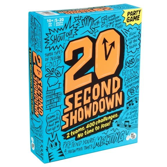 Big Potato Games: 20 Second Showdown - The Game Of Challenges, Hilarious Party Game For 2 Teams, Race Against The Timer, Ages 10+, 5+ Players
