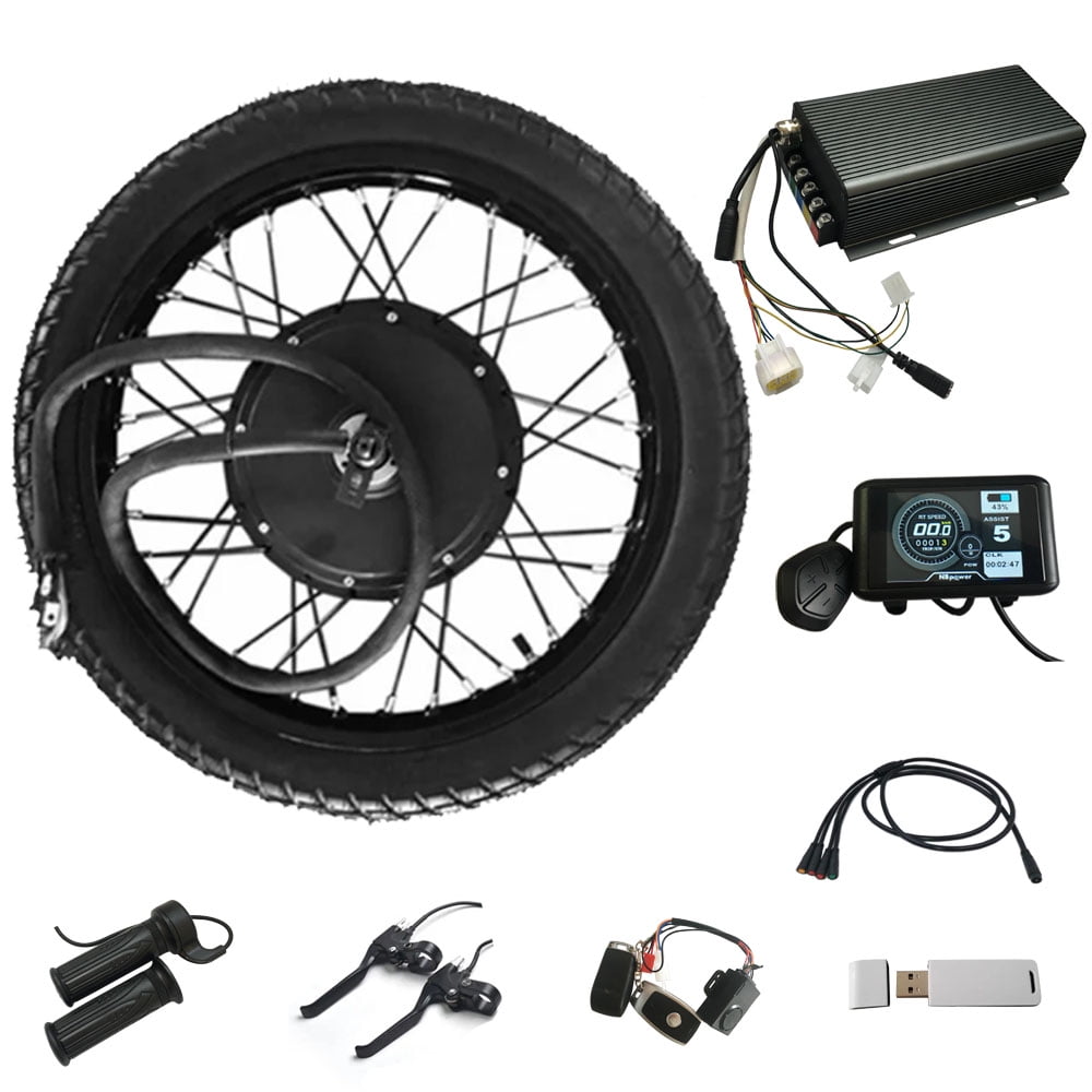 Waterproof 150mm 21inch QS V3 72V 5000W Ebike Conversion Kit With 100A waterproof-150mm-21inch-qs-v3-72v-5000w-ebike-conversion-kit-with-100a