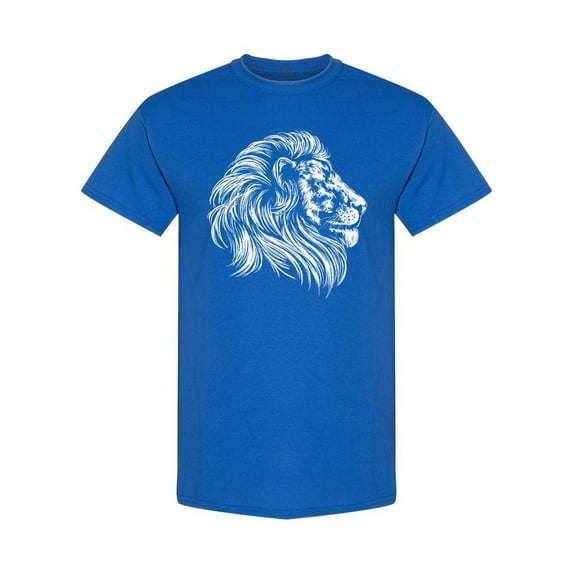 Big Powerful Lion T-Shirt Men -Image by Shutterstock, Male Large