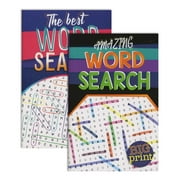 Big Print Find-A-Word Digest Puzzle Books 2 Titles, 8.5"x5" Word Search Puzzle Books, 2-Pack