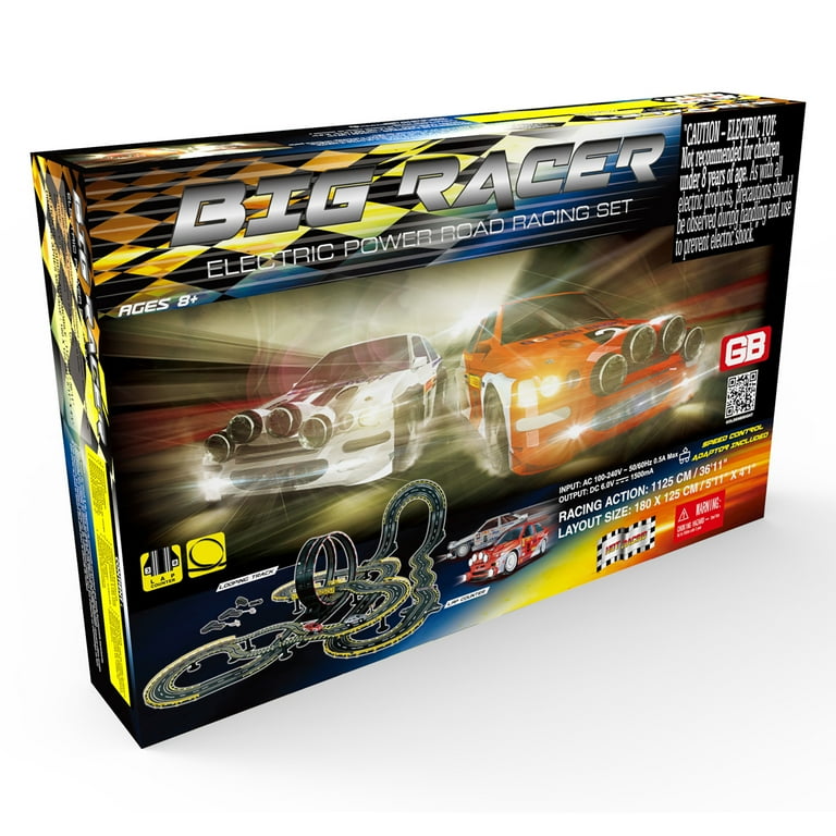 Big Racer Road Racing Slot Car Set Electric Powered