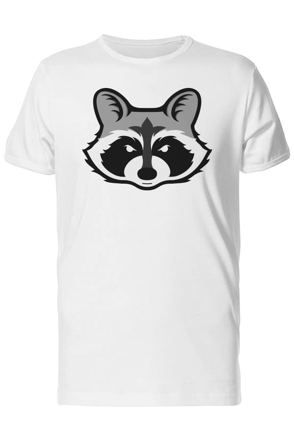 Big Racoon Head T-Shirt Men -Image by Shutterstock, Male x-Large