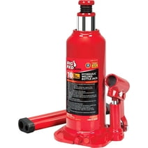 Big Red 10 Ton Welded Bottle Jack Hydraulic Car Jack (20,000 lbs) Capacity, Red, W910R