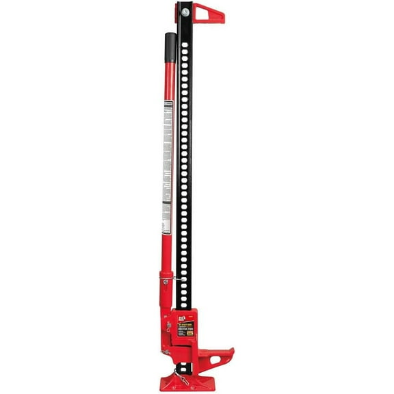 Big Red 3 Ton 48" Ratcheting Off Road Utility Steel Farm Jack for Car, Red, W6501R