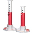 thumbnail image 1 of Big Red 3 Ton Aluminum Jack Stands for Car with Double Locking Pins, Red/Silver,1 Pair,W4304, 1 of 5