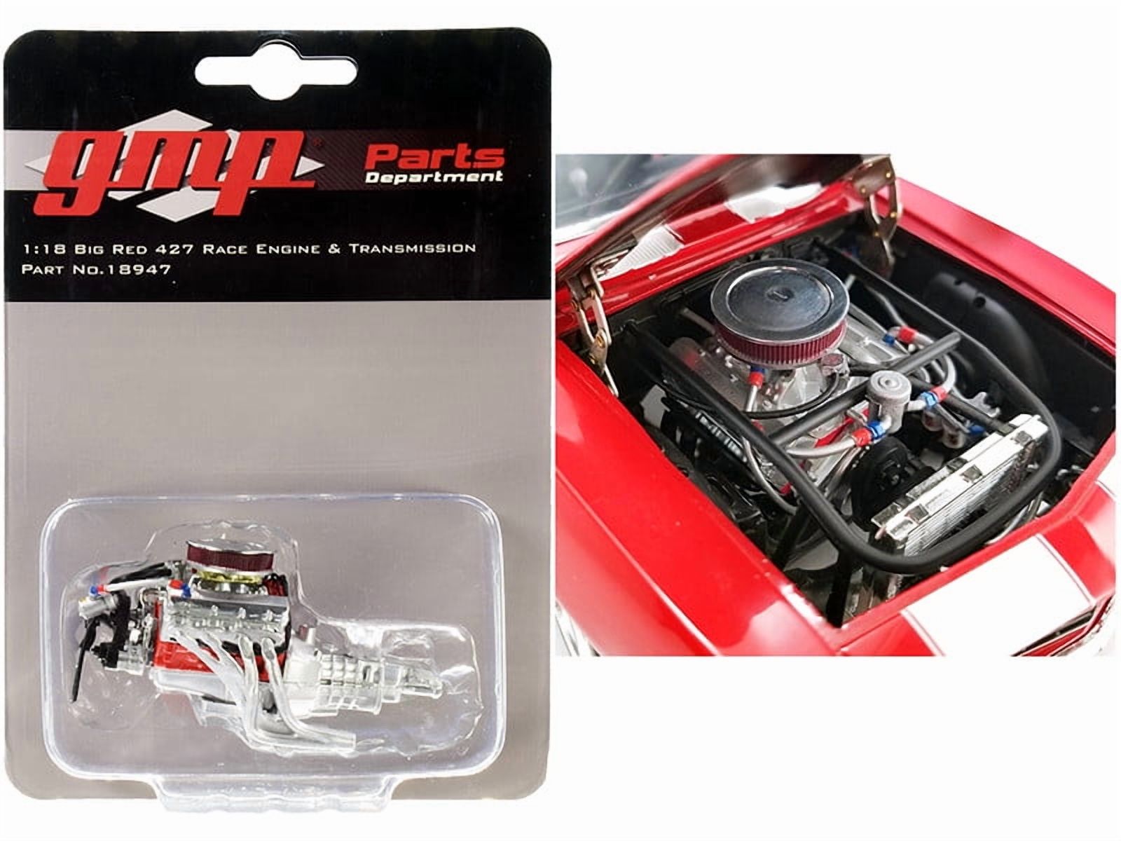 Big Red 427 Race Engine and Transmission Replica from 1969