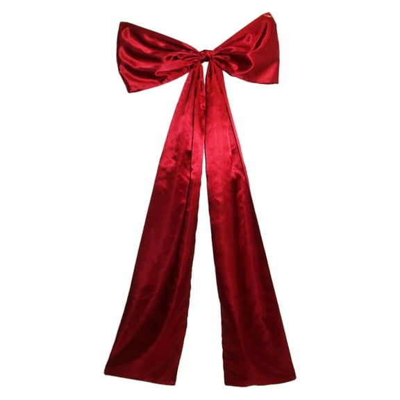 Big Red Bow for Christmas Tree,Christmas Tree Bow Topper,Lazos Para Arbol De Navidad,Moño Gigante Para Arbol De Navidad,Christmas Wreath Bow Holiday Decoration (47 ")
