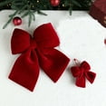 Big Red Bow Velvet Bows for Christmas Tree Great for Large Gifts