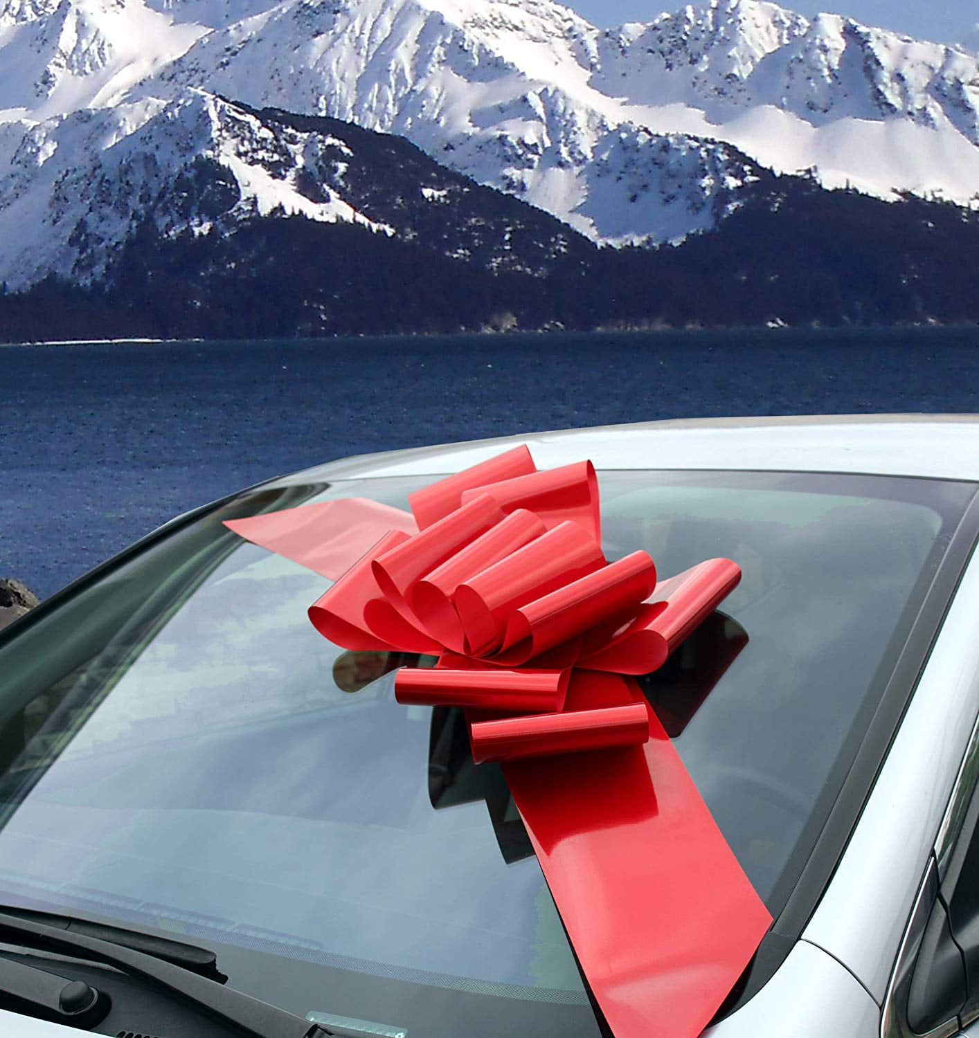 Oversized Giant Big Red Car Bow Ribbon - 25