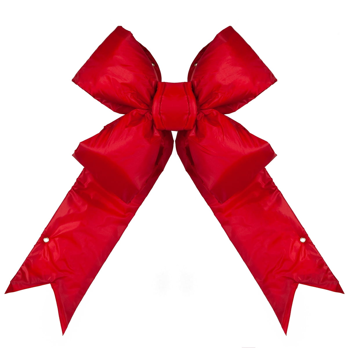 Big Red Christmas Outdoor Bows, Commercial-Grade 3D Structural Nylon Outdoor Christmas Bows, 24 Inch