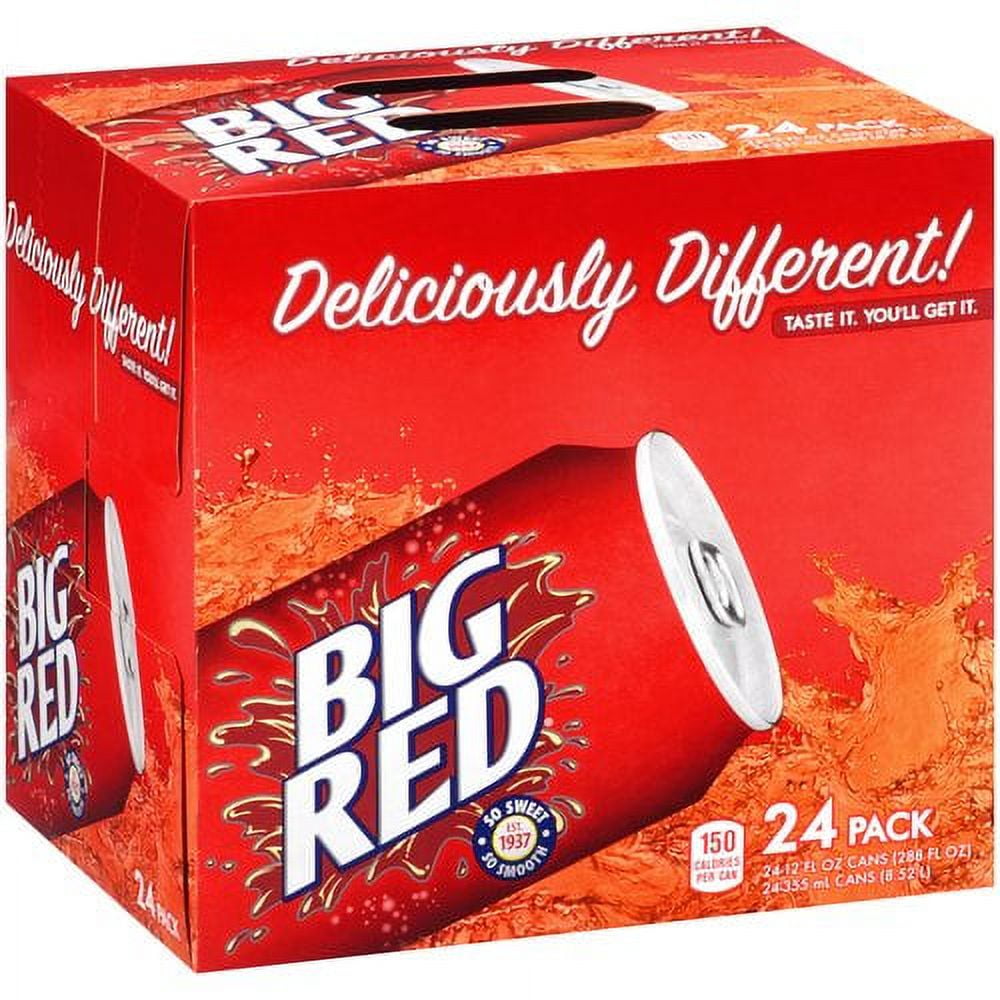 Big Red Cream Soda Pop, 12 Fl Oz, 24 Pack Cans - Walmart.com