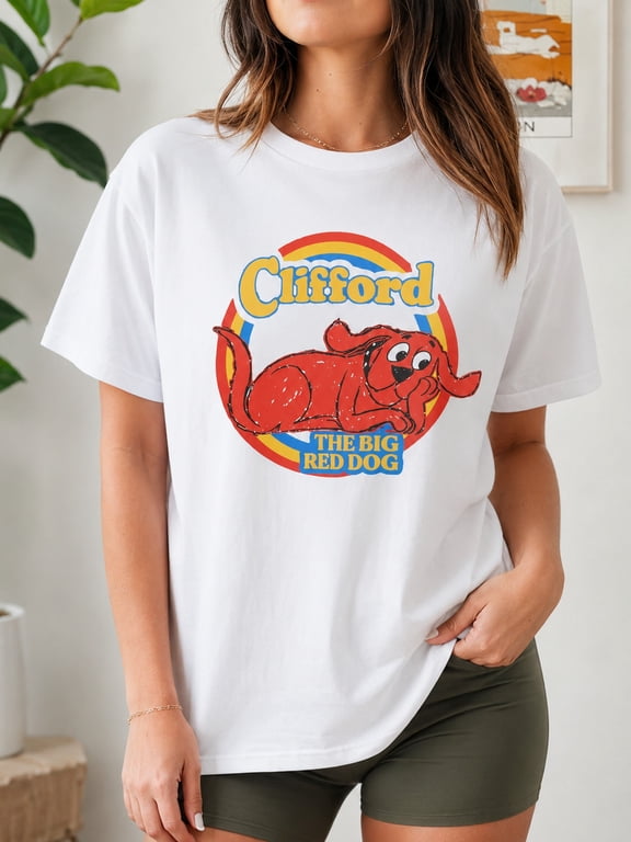Big Red Dog Cartoon Puppy T-Shirt