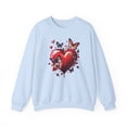 thumbnail image 1 of Big Red Heart Sweatshirt, Floral Red Heart Sweatshirt, Floral Love Sweatshirt, Valentine's Day Sweatshirt, Heart Floral Sweatshirt 105, 1 of 32